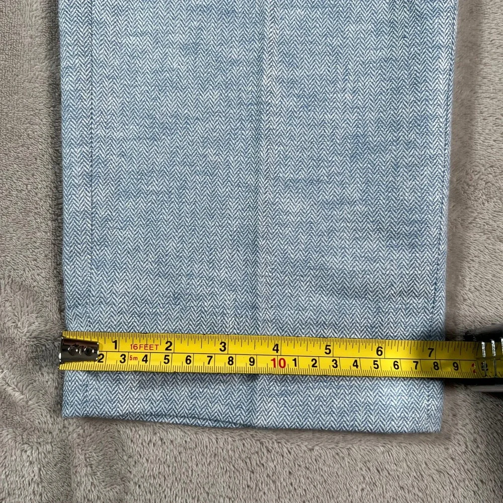 Banana Republic Tailored Trousers Men's Size 36x34 Blue Linen Blend Pants NWT